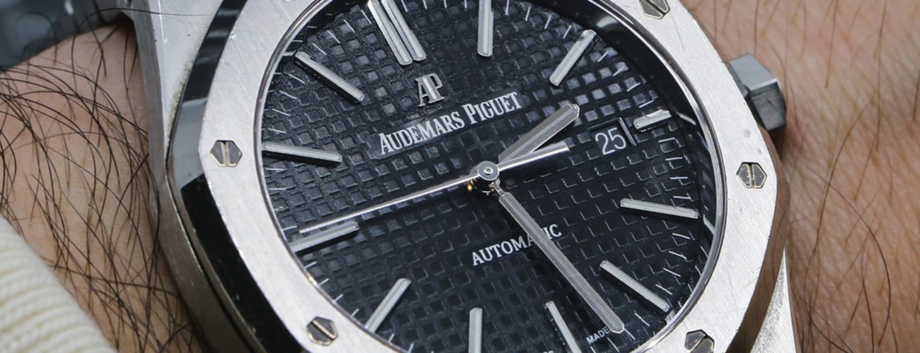 how to adjust & set the time on your ap royal oak